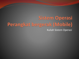 Sistem Operasi Perangkat bergerak (Mobile)