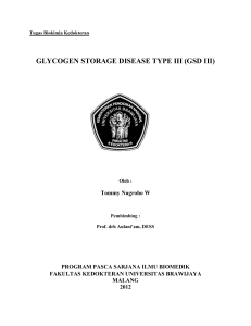 glycogen storage disease type iii (gsd iii)