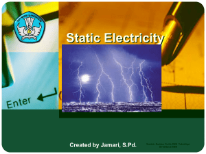 E = electric field ( N/C) F = static electricity charge