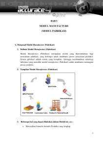bab i modul manufacture (modul pabrikasi)