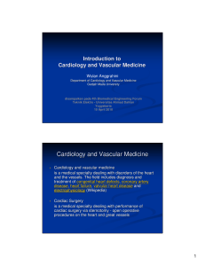Cardiology and Vascular Medicine