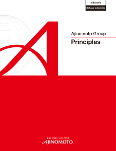 Principles - Ajinomoto