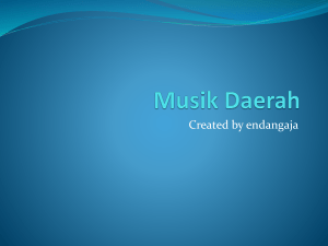 Musik Daerah - WordPress.com