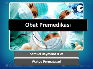 Obat Premedikasi