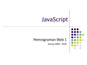Javascript 2 - PW1 - Teknik Informatika UNPAS