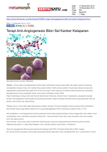 Terapi Anti-Angiogenesis Bikin Sel Kanker