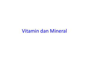 Vitamin dan Mineral - farmasi