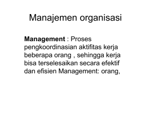 Manajemen organisasi - PCM Pedan