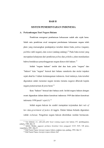 bab ii sistem pemerintahan indonesia