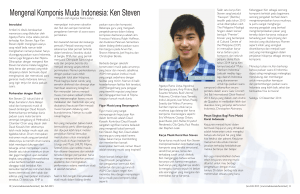 Mengenal Komponis Muda Indonesia: Ken Steven