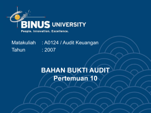 bahan bukti audit - Binus Repository