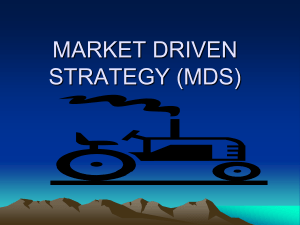 market driven strategy (mds)