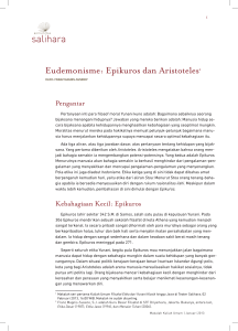 Eudemonisme: Epikuros dan Aristoteles1