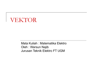 vektor - Teknik Elektro UGM