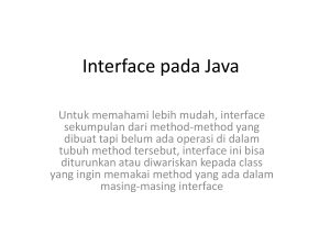 Interface pada Java