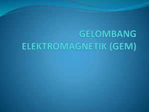 GELOMBANG ELEKTROMAGNETIK (GEM).