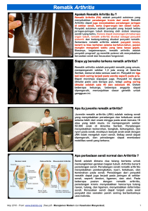 Rematik Arthritis - Manajemen Modern dan Kesehatan Masyarakat