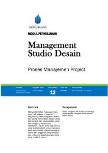 Modul Manajemen Studio Desain [TM12].