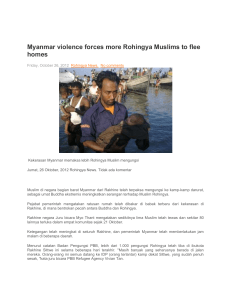 Myanmar violence forces more Rohingya Muslims to flee homes