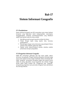 Bab 17 Sistem informasi geografis
