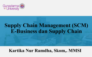 5_Supply Chain Management (SCM) – E