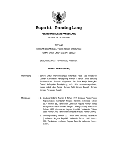 Bupati Pandeglang - bagian hukum kabupaten pandeglang