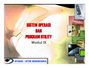 sistem operasi dan program utility
