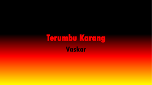 Terumbu Karang - Grade 5 Exhibition