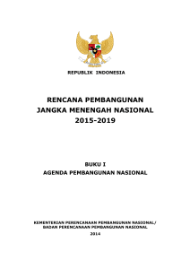 rencana pembangunan jangka menengah nasional 2015-2019