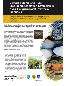 Climate Futures and Rural Livelihood Adaptation Strategies in Nusa
