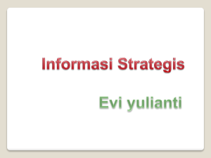Tools Untuk Analisa Strategis Informasi