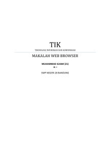 Makalah Web Browser (TIK)