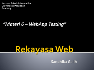 WebApp Testing - sandhikagalih