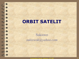Orbit Satelit - Teknik Elektro Undip