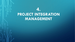 project integration management