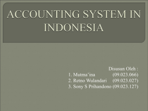 accounting system in indonesia