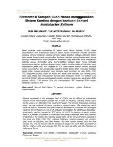Acetobacter Xylinum - Jurnal Itenas Online