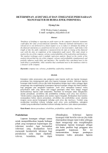 Pedoman Penulisan Artikel - Journal of Research and Applications