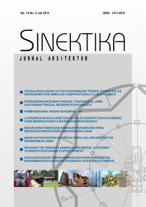 jurnalarsitektur - journal-ums - Universitas Muhammadiyah Surakarta