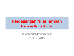 Perdagangan Nilai Tambah - Indonesia Services Dialogue
