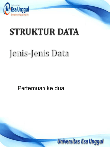 Struktur Data Pertemuan 2