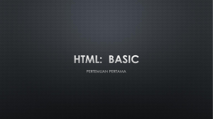 HTML: BASIC