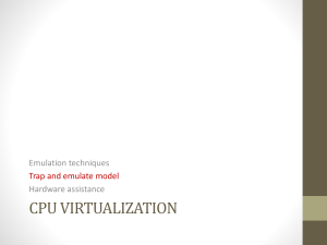 CPU Virtualization
