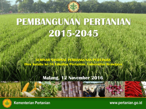 pembangunan pertanian 2015-2045