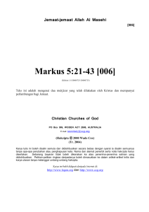 Markus 5:21-43 [006] - Jemaat-jemaat Allah Al Masehi