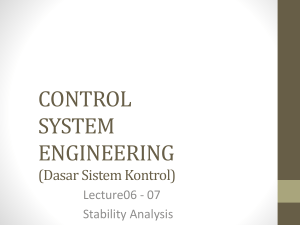 Dasar Sistem Kontrol - Lecture06-07