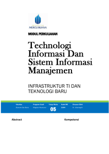 Modul Teknologi Informasi dan Sistem Informasi Manajemen [TM5].