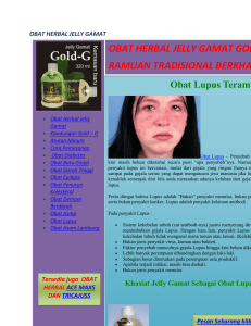 OBAT HERBAL JELLY GAMAT,lupus