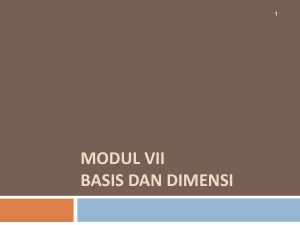 modul vii basis dan dimensi 1 2 ruang –n euclides