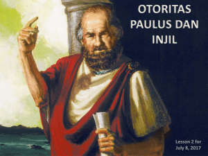 PAULUS DAN INJIL